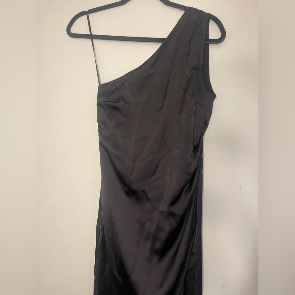 One Shoulder Slit Dress